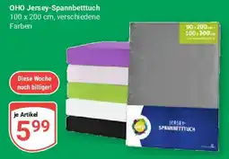 Globus OHO Jersey-Spannbetttuch Angebot