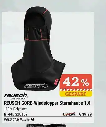 Polo Reusch Reusch Gore-windestopper Sturmhaube 1.0 Angebot