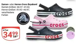 Globus Damen- oder Herren-Crocs Bayaband Angebot