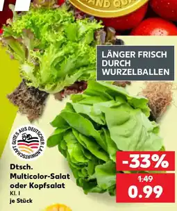 Kaufland Dtsch. Multicolor-Salat oder Kopfsalat Angebot