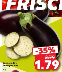 Kaufland Aubergine, lose Angebot