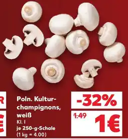 Kaufland Poln. Kulturchampignons, weiß Angebot