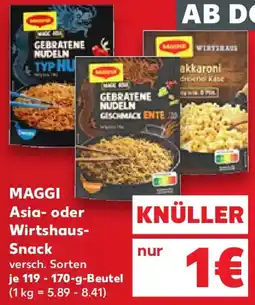Kaufland MAGGI Asia- oder Wirtshaus Snack Angebot
