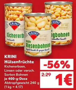 Kaufland KRINI Hülsenfrüchte Angebot