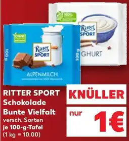 Kaufland RITTER SPORT Schokolade Bunte Vielfalt Angebot