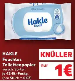 Kaufland HAKLE Feuchtes Toilettenpapier Angebot