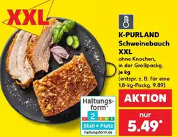 Kaufland K-PURLAND Schweinebauch XXL Angebot