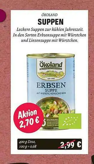 Temma ökoland Suppen Angebot