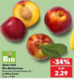Kaufland Bio-Nektarinen Angebot