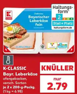Kaufland K-CLASSIC Bayr. Leberkäse Angebot