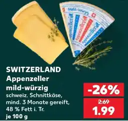 Kaufland SWITZERLAND Appenzeller mildwürzig Angebot