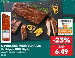 Kaufland K-PURLAND WERTSCHÄTZE Grillrippe BBQ Style Angebot