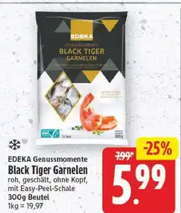 E-Center Edeka genussmomente black tiger garnelen Angebot