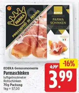 E-Center Edeka genussmomente parmaschinken Angebot