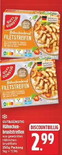E-Center Gut&günstig hähnchenbrust filetstreifen Angebot