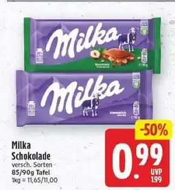 E-Center Milka schokolade Angebot
