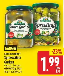 E-Center Spreewaldhof spreewälder gurken Angebot