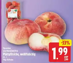E-Center Gut&günstig plattpfirsiche, weißfleischig Angebot