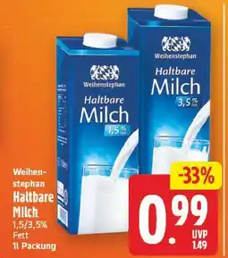 E-Center Weihenstephan haltbare milch Angebot
