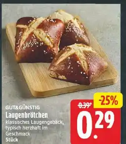 E-Center Gut&günstig laugenbrötchen Angebot