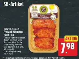 E-Center Nature & respect freiland hähnchen pollo fino Angebot