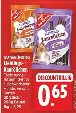 E-Center Gut&günstig lieblings-kaurollchen Angebot