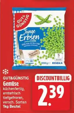 E-Center Gut&günstig junge erbsen Angebot