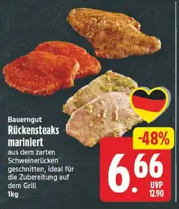 E-Center Bauerngut rückensteaks mariniert Angebot