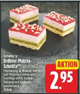 E-Center Schäfer's erdbeer-matcha-schnitte Angebot