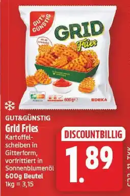 E-Center Gut&günstig grid fries Angebot