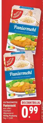 E-Center Gut&günstig paniermehl Angebot