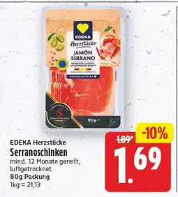 E-Center Edeka herzstücke serranoschinken Angebot