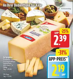 E-Center Le gruyère schweizer hartkäse Angebot