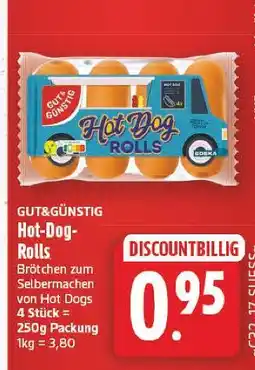 E-Center Gut&günstig hot-dog-rolls Angebot