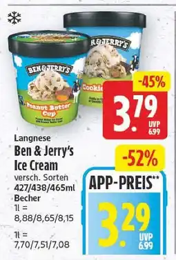 E-Center Ben & jerry's ice cream Angebot