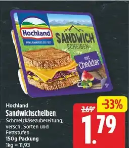 E-Center Hochland sandwichscheiben Angebot