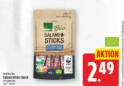E-Center Edeka bio salami-sticks classic Angebot