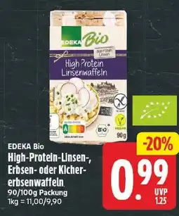 E-Center Edeka bio high-protein-linsenwaffeln Angebot