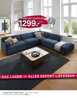 Kabs Polsterwelt Ecksofa mit hocker kasa Angebot