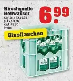 trinkgut Hirschquelle Hellwasser Angebot