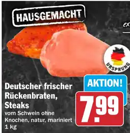 HIT Deutscher frischer Rückenbraten, Steaks Angebot