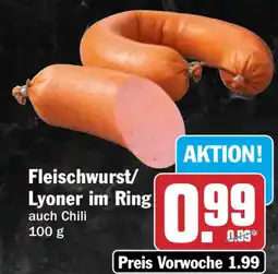 HIT Fleischwurst/ Lyoner im Ring Angebot