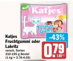 HIT Katjes Fruchtgummi oder Lakritz Angebot