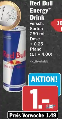 HIT Red Bull Energy Drink Angebot