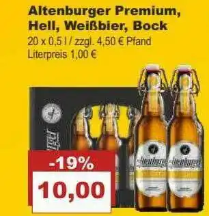 Bilgro Altenburger Premium Hell Weißbier Bock Angebot