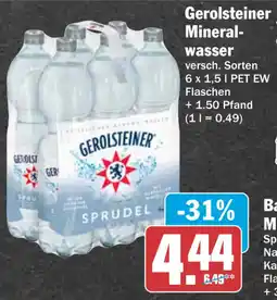 HIT Gerolsteiner Mineralwasser Angebot