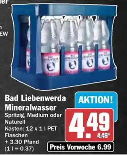HIT Bad Liebenwerda Mineralwasser Spritzig, Medium oder Naturell Angebot
