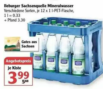 Globus Lleburger Sachsenquelle Mineralwasser Angebot