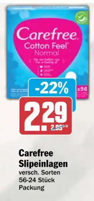 HIT Carefree Slipeinlagen Angebot