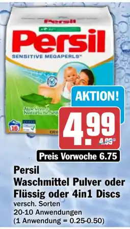 HIT Persil Waschmittel Pulver oder Flüssig oder 4in1 Discs Angebot